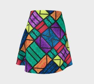 SW Detroit Stained Glass Flare Skirt II preview
