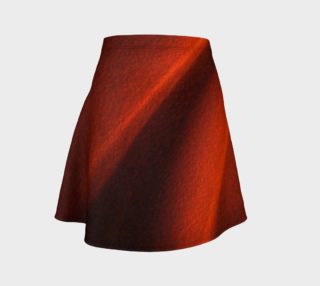 Red Chiaroscuro Flare Skirt  preview
