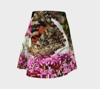 Aperçu de Painted Lady Butterfly Flare Skirt