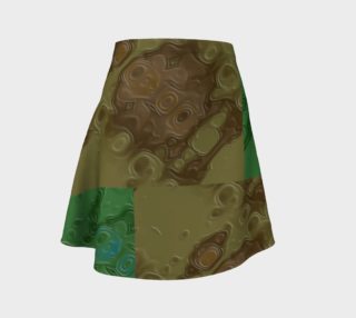 Leather Patches Flare Skirt preview