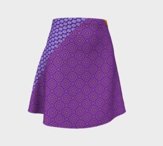 Orange and Purple Clash Flare Skirt preview