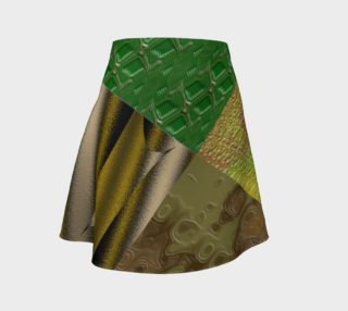 Patched Camouflage Flare Skirt preview