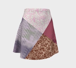 Patched in Pink Patterns Flare Skirt preview