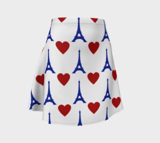 J'aime Paris Flag Flare Skirt preview