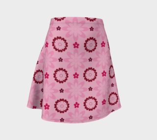 Aperçu de Pink Flower Delight Flare Skirt
