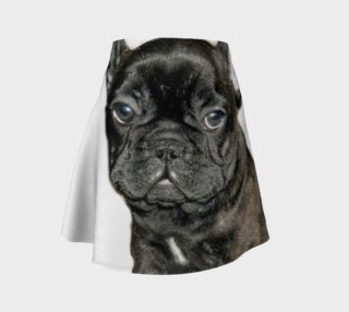 French Bulldog flare skirt preview