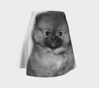 Pomeranian puppy flare skirt preview