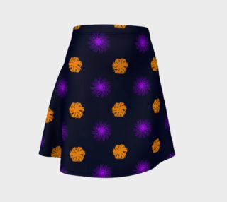 Clash of the Funky Swirls Flare Skirt preview