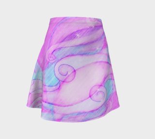 Sparkling Waves abstract art skirt preview