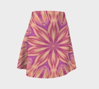 Pink Tiger Stripes Flare Skirt preview