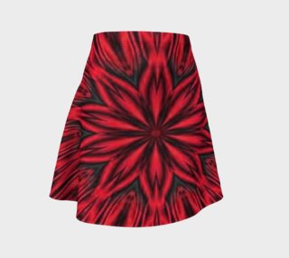 Red Tiger Stripes Flare Skirt preview