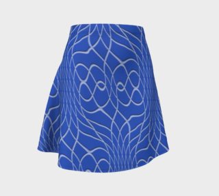 Aperçu de Blue Pineapple Twist Flare Skirt