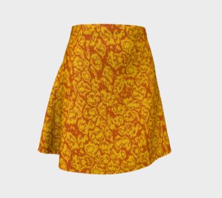 Orange Popcorn Flare Skirt preview