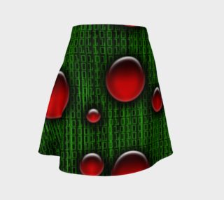Binary Geek Digital Christmas Flare Skirt preview