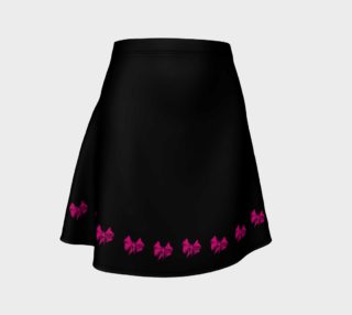 Pink Bow Trimmed Flare Skirt  preview