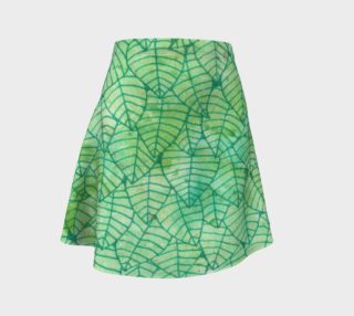 Green foliage Flare Skirt preview
