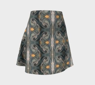 Wave Pattern Flair Skirt preview