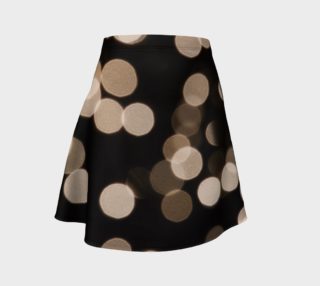 Black and White Bokeh Flare Skirt preview