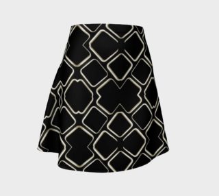 Geometric Abstract Pattern Futuristic Design Skirt Print preview
