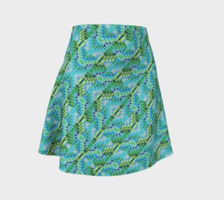 Turquoise Diamond Mosaic Flare Skirt II preview