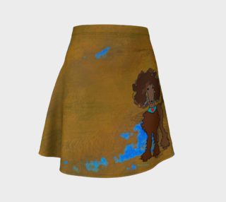 Poodle brown skirt - blue tones preview