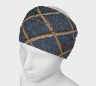 Grooved Blue Steel Pattern Headband preview