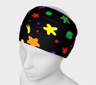 Rainbow stars headband preview