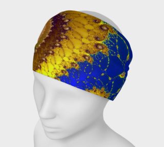 Lapis Glass Flower Spiral Headband preview