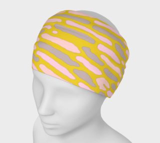 Organic Abstract Yellow Lime Headband preview