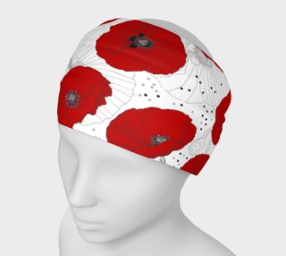 Red Poppy Flowers Headband preview