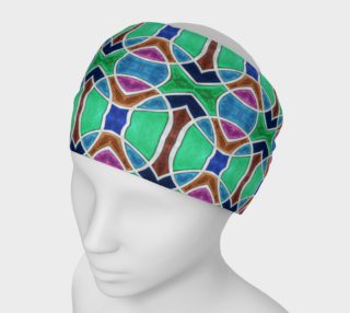 Nouveau Peacock Stained Glass Headband preview