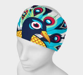 Beautiful Peacock Pose Pattern White Background preview