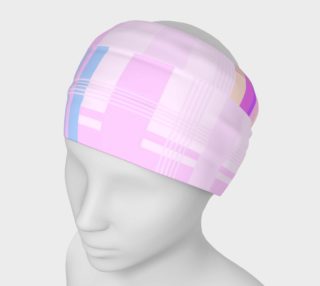 Pink Plaid Patches Headband preview