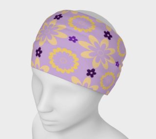 Aperçu de Orange and Purple Flower Clash Headband