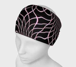 Aperçu de Black and Pink Pineapple Twist Headband