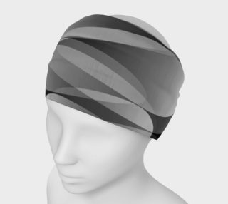 Geometrix - Black and White Ripple Headband preview