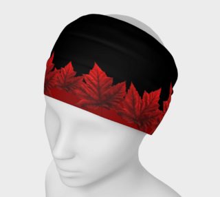 Canada Maple Leaf Headbands Black Canada Headbands preview
