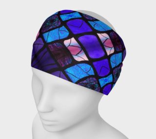 Waterlily Stained Glass -  Purple Headband II preview