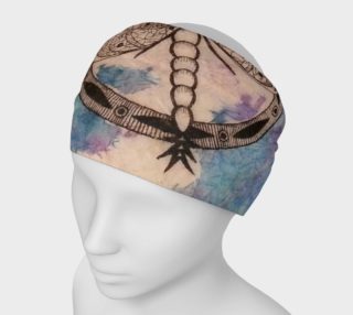 Dragonfly Watercolor Batik Headband preview