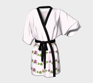 Aperçu de Bouquet of Flowers Kimono Robe