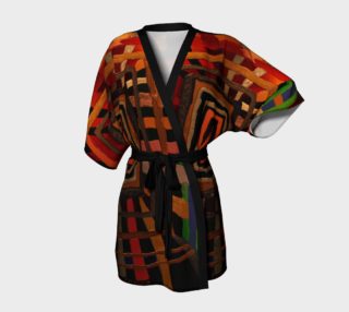Abstract Unisex Kimono Robe preview
