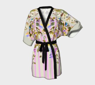 Le Jardin Pink Stripe Kimono Robe preview