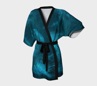 Blue Metallic Fractal Kimono Robe preview