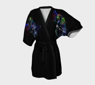 Solar Eclipse Fractal Art Spacescape Kimono Robe preview