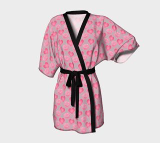 Love and Kisses Robe Cute Valentine Loungewear preview