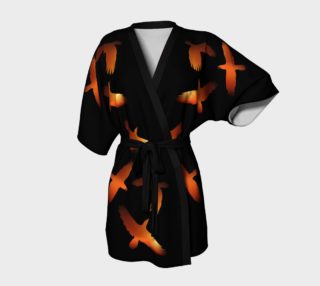 Burning ravens kimono robe preview
