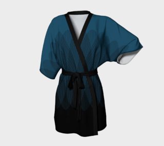 Blue to Black Ombre Signal Kimono Robe preview