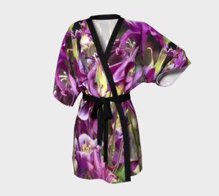 Purple and Pink Columbines Kimono preview