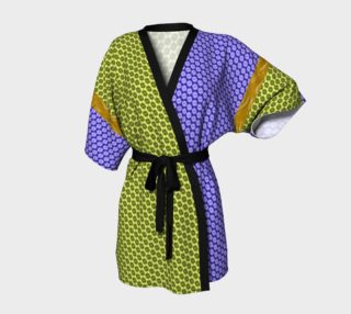 Blue and Yellow Scales Kimono preview