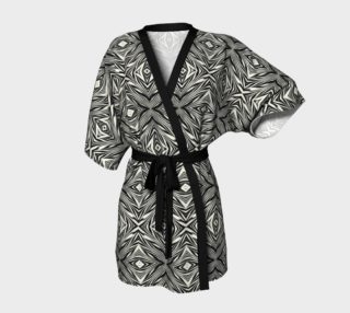 Black And White Tribal Print Kimono preview